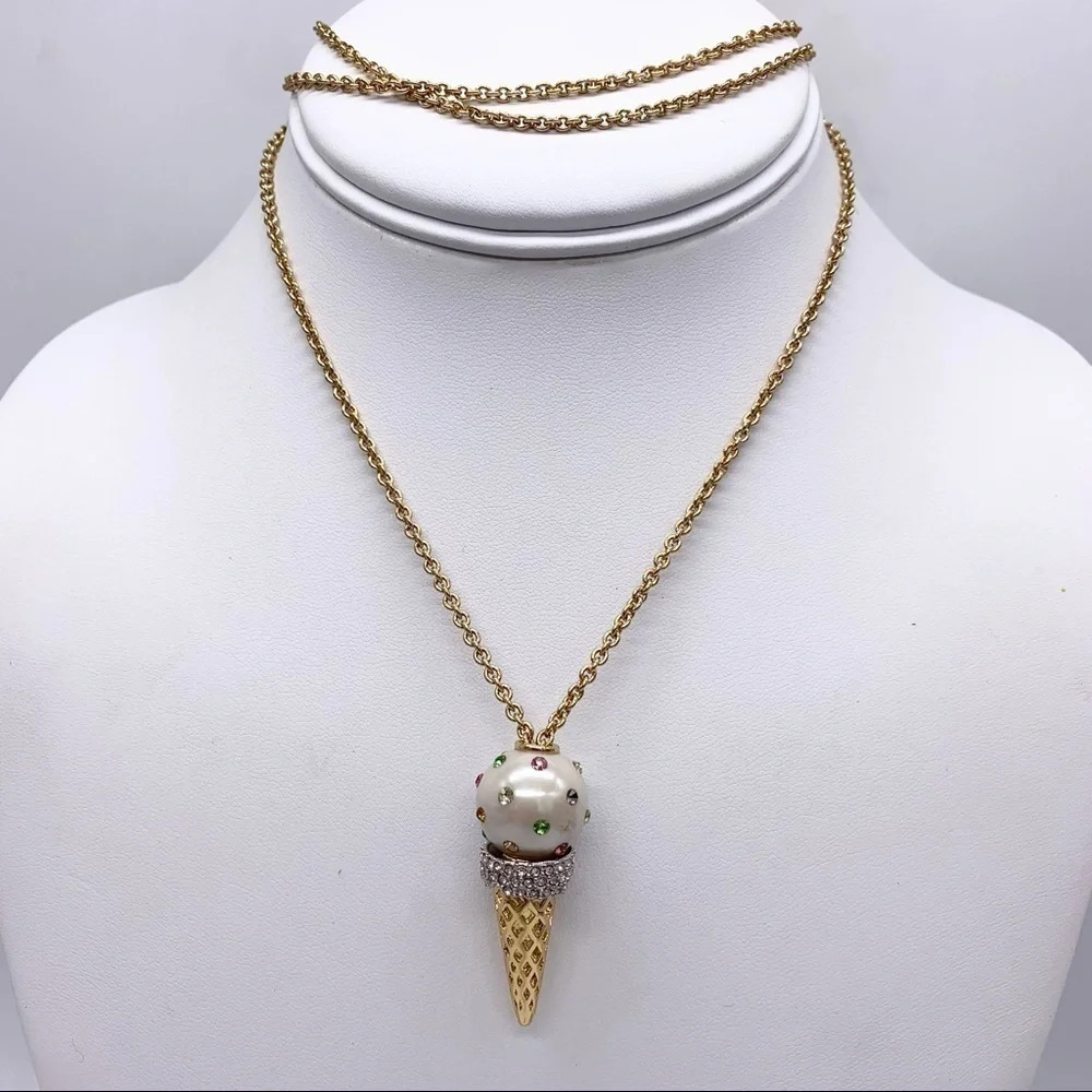 Kate Spade Carnival Nights Ice Cream Cone Necklace